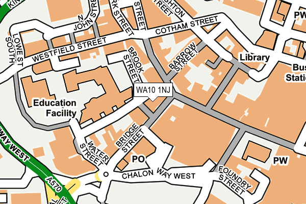 WA10 1NJ map - OS OpenMap – Local (Ordnance Survey) WA10 1NJ map - OS OpenMap – Local (Ordnance Survey)