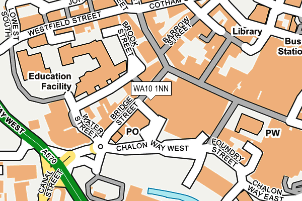 WA10 1NN map - OS OpenMap – Local (Ordnance Survey) WA10 1NN map - OS OpenMap – Local (Ordnance Survey)