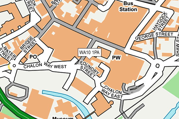 WA10 1PA map - OS OpenMap – Local (Ordnance Survey) WA10 1PA map - OS OpenMap – Local (Ordnance Survey)
