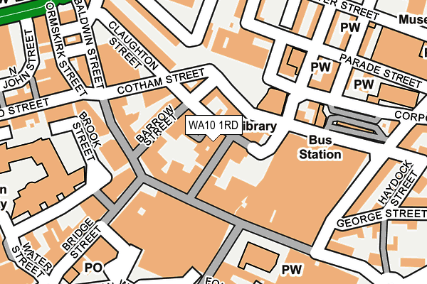 WA10 1RD map - OS OpenMap – Local (Ordnance Survey) WA10 1RD map - OS OpenMap – Local (Ordnance Survey)