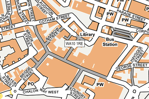 WA10 1RE map - OS OpenMap – Local (Ordnance Survey) WA10 1RE map - OS OpenMap – Local (Ordnance Survey)