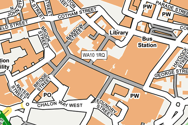 WA10 1RQ map - OS OpenMap – Local (Ordnance Survey)