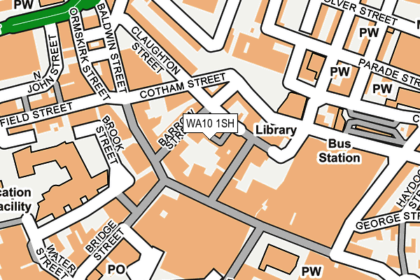 WA10 1SH map - OS OpenMap – Local (Ordnance Survey) WA10 1SH map - OS OpenMap – Local (Ordnance Survey)