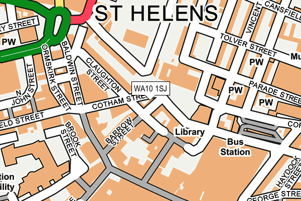WA10 1SJ map - OS OpenMap – Local (Ordnance Survey) WA10 1SJ map - OS OpenMap – Local (Ordnance Survey)