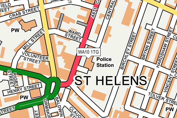 WA10 1TG map - OS OpenMap – Local (Ordnance Survey) WA10 1TG map - OS OpenMap – Local (Ordnance Survey)