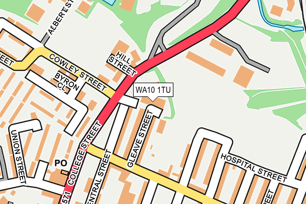 WA10 1TU map - OS OpenMap – Local (Ordnance Survey) WA10 1TU map - OS OpenMap – Local (Ordnance Survey)
