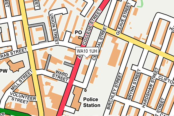 WA10 1UH map - OS OpenMap – Local (Ordnance Survey) WA10 1UH map - OS OpenMap – Local (Ordnance Survey)