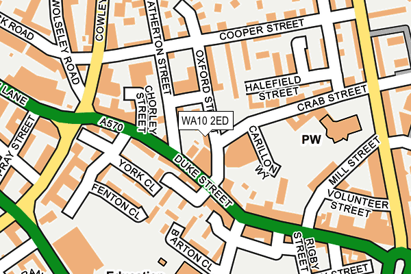 WA10 2ED map - OS OpenMap – Local (Ordnance Survey) WA10 2ED map - OS OpenMap – Local (Ordnance Survey)