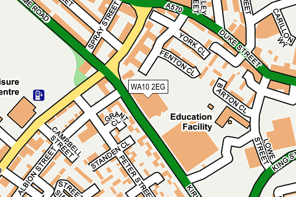 WA10 2EG map - OS OpenMap – Local (Ordnance Survey) WA10 2EG map - OS OpenMap – Local (Ordnance Survey)