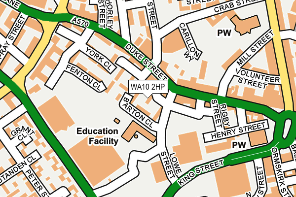 WA10 2HP map - OS OpenMap – Local (Ordnance Survey) WA10 2HP map - OS OpenMap – Local (Ordnance Survey)