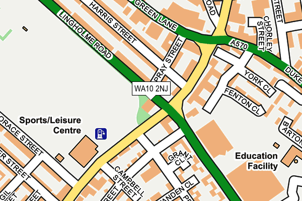 WA10 2NJ map - OS OpenMap – Local (Ordnance Survey) WA10 2NJ map - OS OpenMap – Local (Ordnance Survey)