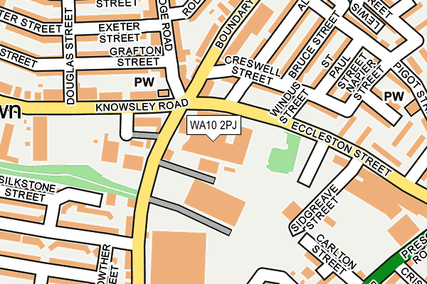 WA10 2PJ map - OS OpenMap – Local (Ordnance Survey) WA10 2PJ map - OS OpenMap – Local (Ordnance Survey)