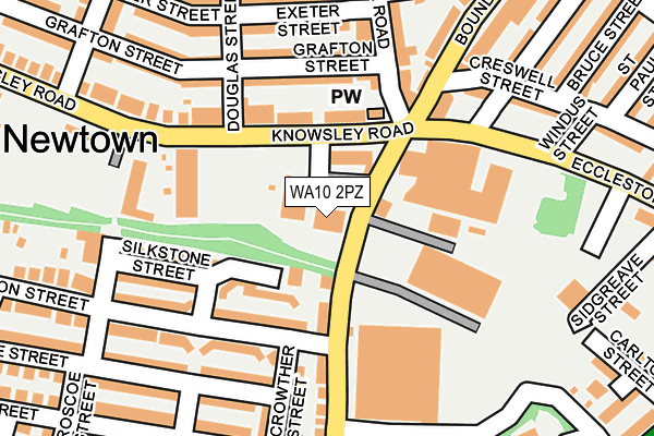 WA10 2PZ map - OS OpenMap – Local (Ordnance Survey) WA10 2PZ map - OS OpenMap – Local (Ordnance Survey)