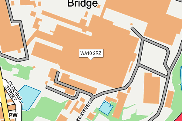 WA10 2RZ map - OS OpenMap – Local (Ordnance Survey) WA10 2RZ map - OS OpenMap – Local (Ordnance Survey)