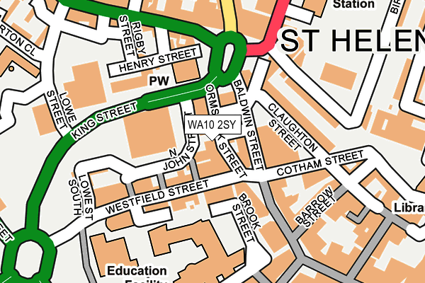 WA10 2SY map - OS OpenMap – Local (Ordnance Survey) WA10 2SY map - OS OpenMap – Local (Ordnance Survey)