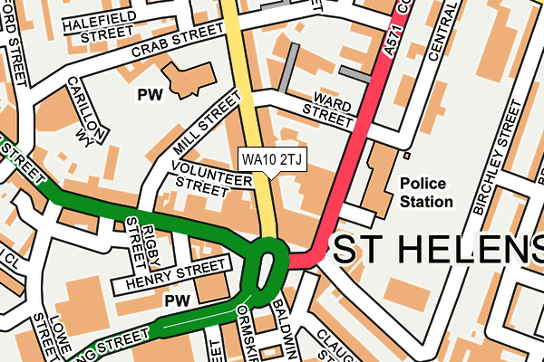 WA10 2TJ map - OS OpenMap – Local (Ordnance Survey) WA10 2TJ map - OS OpenMap – Local (Ordnance Survey)