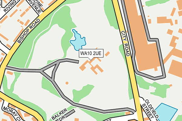 WA10 2UE map - OS OpenMap – Local (Ordnance Survey) WA10 2UE map - OS OpenMap – Local (Ordnance Survey)