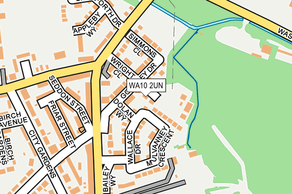 WA10 2UN map - OS OpenMap – Local (Ordnance Survey) WA10 2UN map - OS OpenMap – Local (Ordnance Survey)