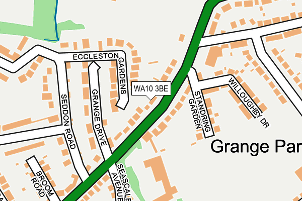 WA10 3BE map - OS OpenMap – Local (Ordnance Survey) WA10 3BE map - OS OpenMap – Local (Ordnance Survey)