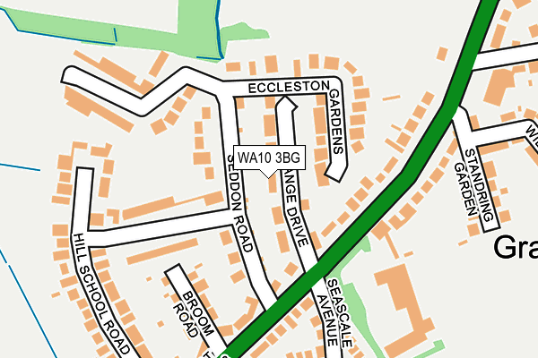 WA10 3BG map - OS OpenMap – Local (Ordnance Survey)
