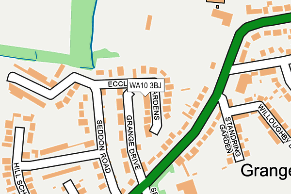 WA10 3BJ map - OS OpenMap – Local (Ordnance Survey) WA10 3BJ map - OS OpenMap – Local (Ordnance Survey)