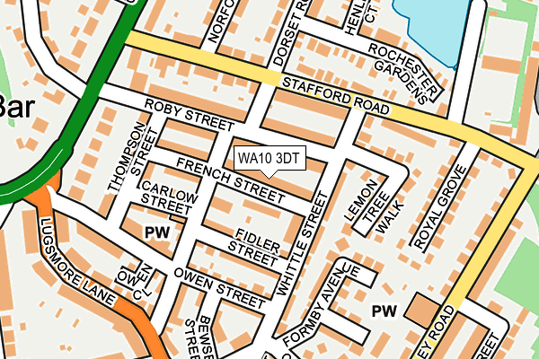 WA10 3DT map - OS OpenMap – Local (Ordnance Survey) WA10 3DT map - OS OpenMap – Local (Ordnance Survey)