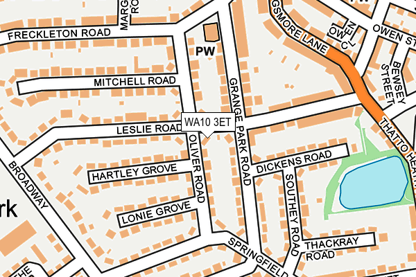 WA10 3ET map - OS OpenMap – Local (Ordnance Survey) WA10 3ET map - OS OpenMap – Local (Ordnance Survey)