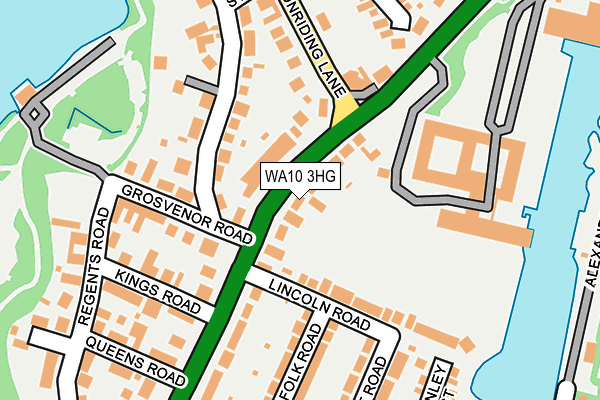 WA10 3HG map - OS OpenMap – Local (Ordnance Survey) WA10 3HG map - OS OpenMap – Local (Ordnance Survey)