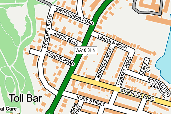 WA10 3HN map - OS OpenMap – Local (Ordnance Survey) WA10 3HN map - OS OpenMap – Local (Ordnance Survey)