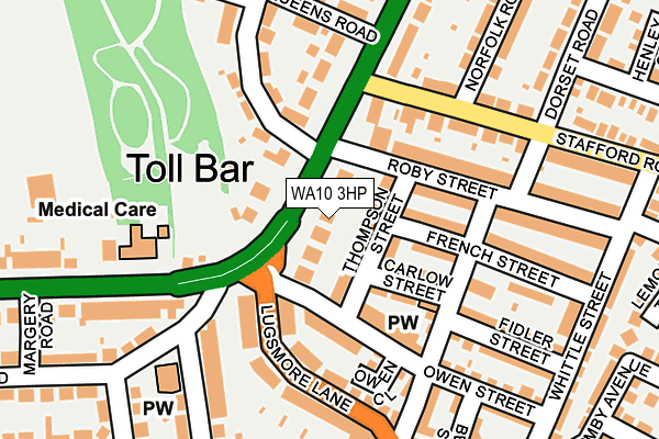 WA10 3HP map - OS OpenMap – Local (Ordnance Survey) WA10 3HP map - OS OpenMap – Local (Ordnance Survey)