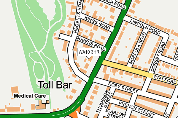 WA10 3HR map - OS OpenMap – Local (Ordnance Survey) WA10 3HR map - OS OpenMap – Local (Ordnance Survey)