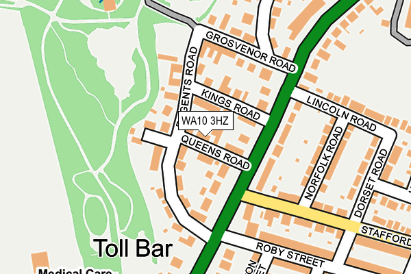 WA10 3HZ map - OS OpenMap – Local (Ordnance Survey) WA10 3HZ map - OS OpenMap – Local (Ordnance Survey)