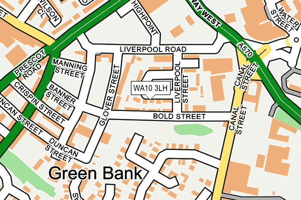 WA10 3LH map - OS OpenMap – Local (Ordnance Survey) WA10 3LH map - OS OpenMap – Local (Ordnance Survey)