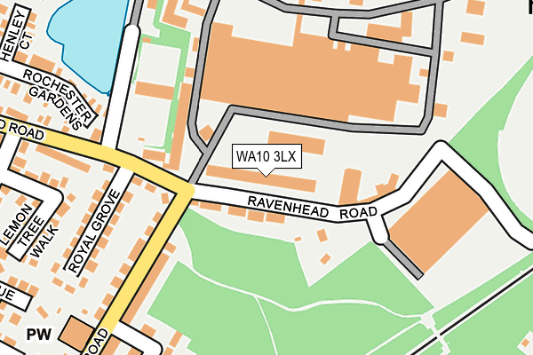 WA10 3LX map - OS OpenMap – Local (Ordnance Survey) WA10 3LX map - OS OpenMap – Local (Ordnance Survey)