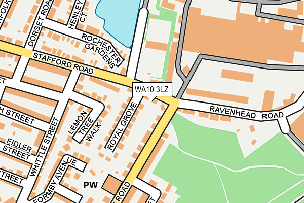 WA10 3LZ map - OS OpenMap – Local (Ordnance Survey) WA10 3LZ map - OS OpenMap – Local (Ordnance Survey)