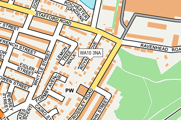 WA10 3NA map - OS OpenMap – Local (Ordnance Survey) WA10 3NA map - OS OpenMap – Local (Ordnance Survey)
