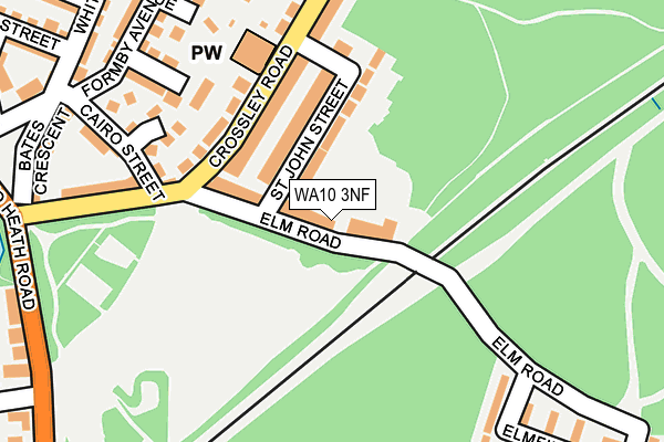 WA10 3NF map - OS OpenMap – Local (Ordnance Survey) WA10 3NF map - OS OpenMap – Local (Ordnance Survey)