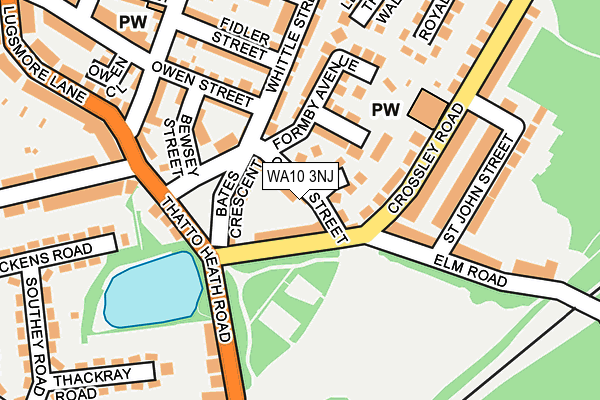 WA10 3NJ map - OS OpenMap – Local (Ordnance Survey) WA10 3NJ map - OS OpenMap – Local (Ordnance Survey)