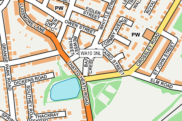 WA10 3NL map - OS OpenMap – Local (Ordnance Survey) WA10 3NL map - OS OpenMap – Local (Ordnance Survey)