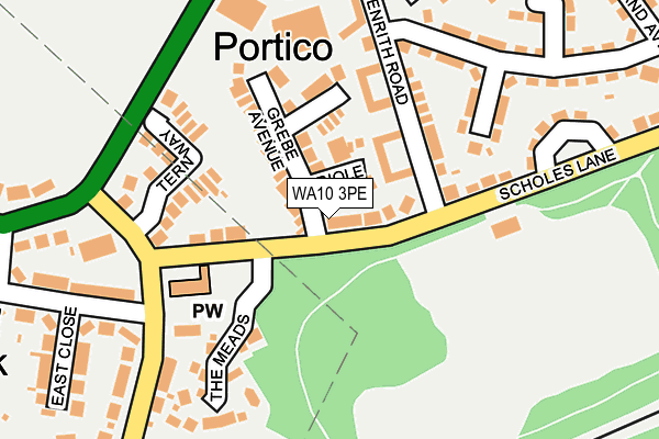 WA10 3PE map - OS OpenMap – Local (Ordnance Survey) WA10 3PE map - OS OpenMap – Local (Ordnance Survey)