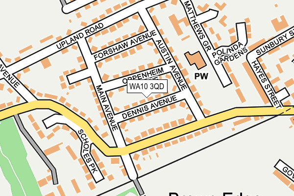 WA10 3QD map - OS OpenMap – Local (Ordnance Survey) WA10 3QD map - OS OpenMap – Local (Ordnance Survey)