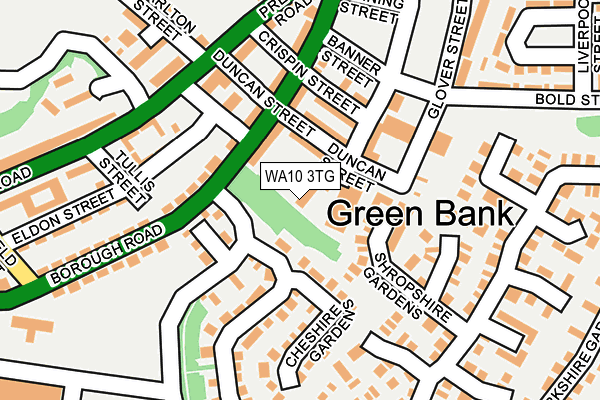 WA10 3TG map - OS OpenMap – Local (Ordnance Survey) WA10 3TG map - OS OpenMap – Local (Ordnance Survey)