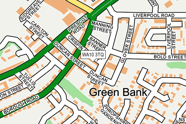 WA10 3TQ map - OS OpenMap – Local (Ordnance Survey) WA10 3TQ map - OS OpenMap – Local (Ordnance Survey)