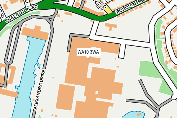 WA10 3WA map - OS OpenMap – Local (Ordnance Survey) WA10 3WA map - OS OpenMap – Local (Ordnance Survey)