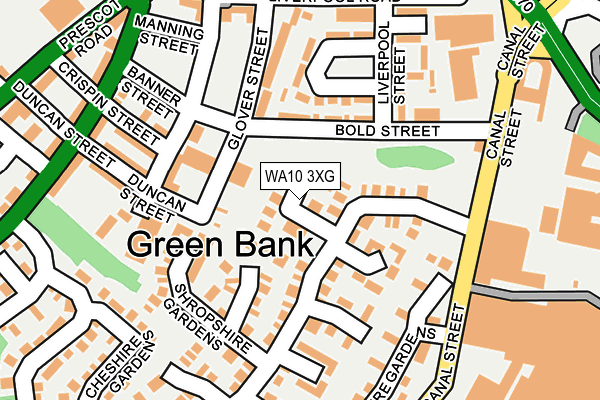 WA10 3XG map - OS OpenMap – Local (Ordnance Survey) WA10 3XG map - OS OpenMap – Local (Ordnance Survey)