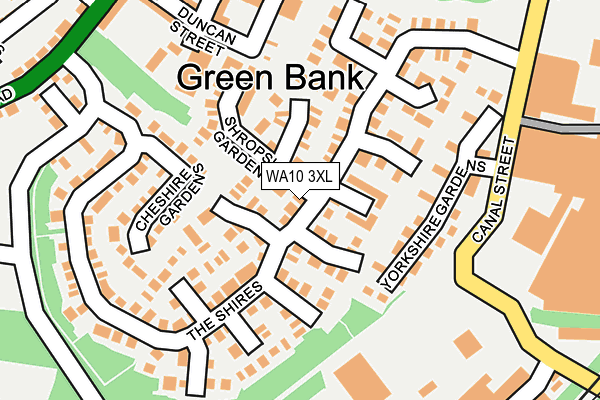 WA10 3XL map - OS OpenMap – Local (Ordnance Survey) WA10 3XL map - OS OpenMap – Local (Ordnance Survey)