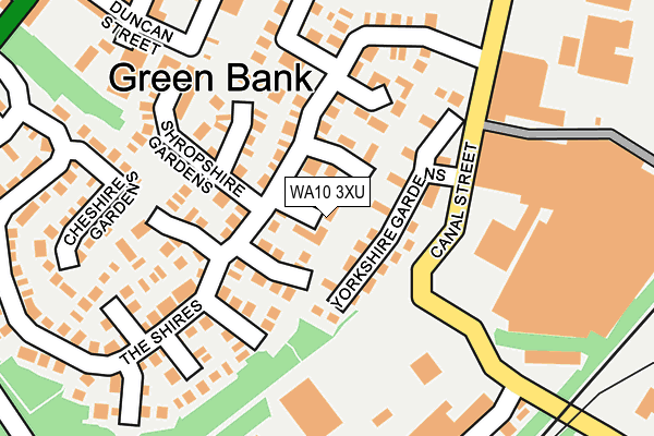 WA10 3XU map - OS OpenMap – Local (Ordnance Survey) WA10 3XU map - OS OpenMap – Local (Ordnance Survey)