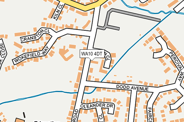 WA10 4DT map - OS OpenMap – Local (Ordnance Survey) WA10 4DT map - OS OpenMap – Local (Ordnance Survey)
