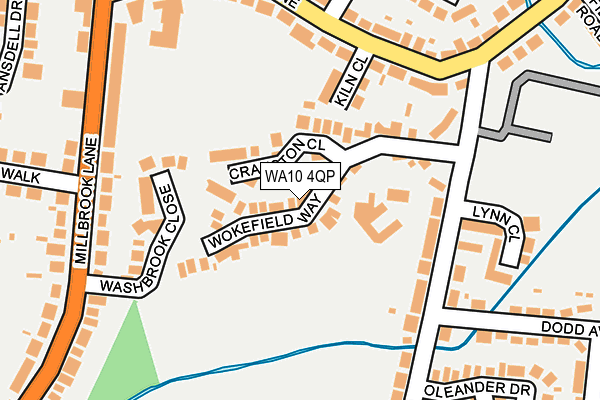 WA10 4QP map - OS OpenMap – Local (Ordnance Survey) WA10 4QP map - OS OpenMap – Local (Ordnance Survey)