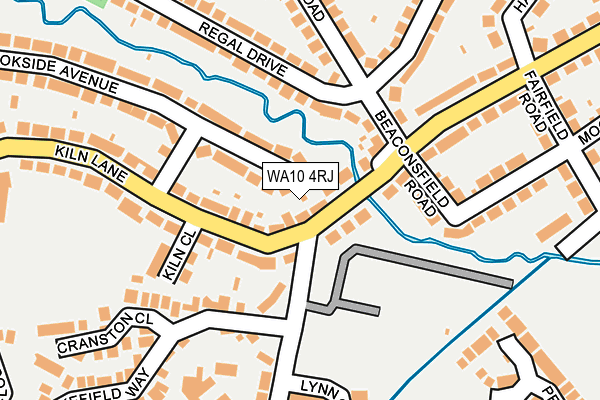 WA10 4RJ map - OS OpenMap – Local (Ordnance Survey) WA10 4RJ map - OS OpenMap – Local (Ordnance Survey)